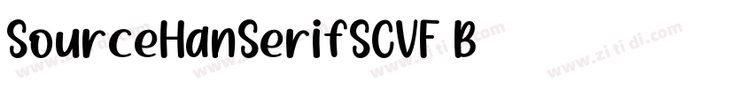 SourceHanSerifSCVF B字体转换